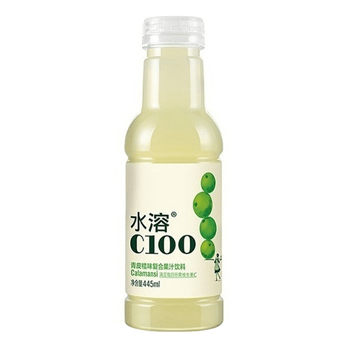 Напиток негазированный С 100 со вкусом цедры зеленого мандарина, 0.45 л