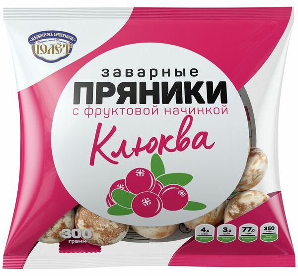 Пряники КП Полёт клюква 300 г