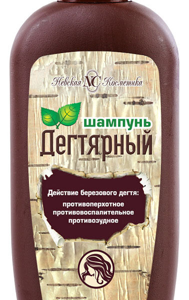 Невская Косметика шампунь для волос  дегтярный 250 мл