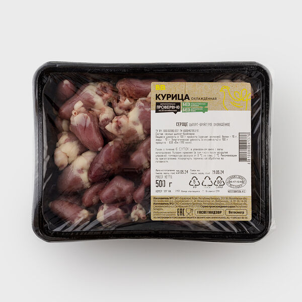 Сердце цыплят-бройлеров