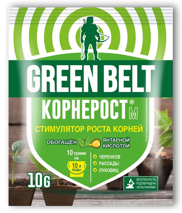 

Регулятор роста корней Green Belt Корнерост-М 10 г