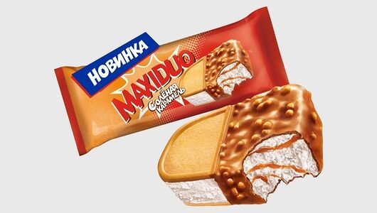 Мороженое Maxiduo сэндвич соленая карамель 94 г