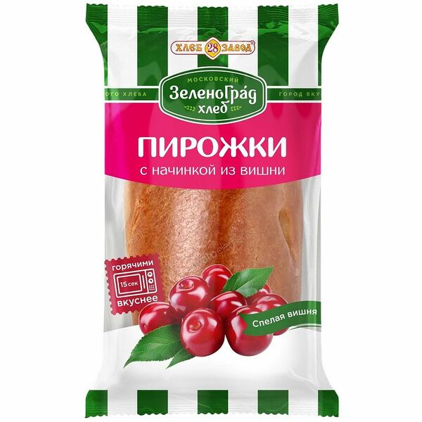 Пирожок с вишней ЗеленоградХлеб Хлебзавод №28, 80г