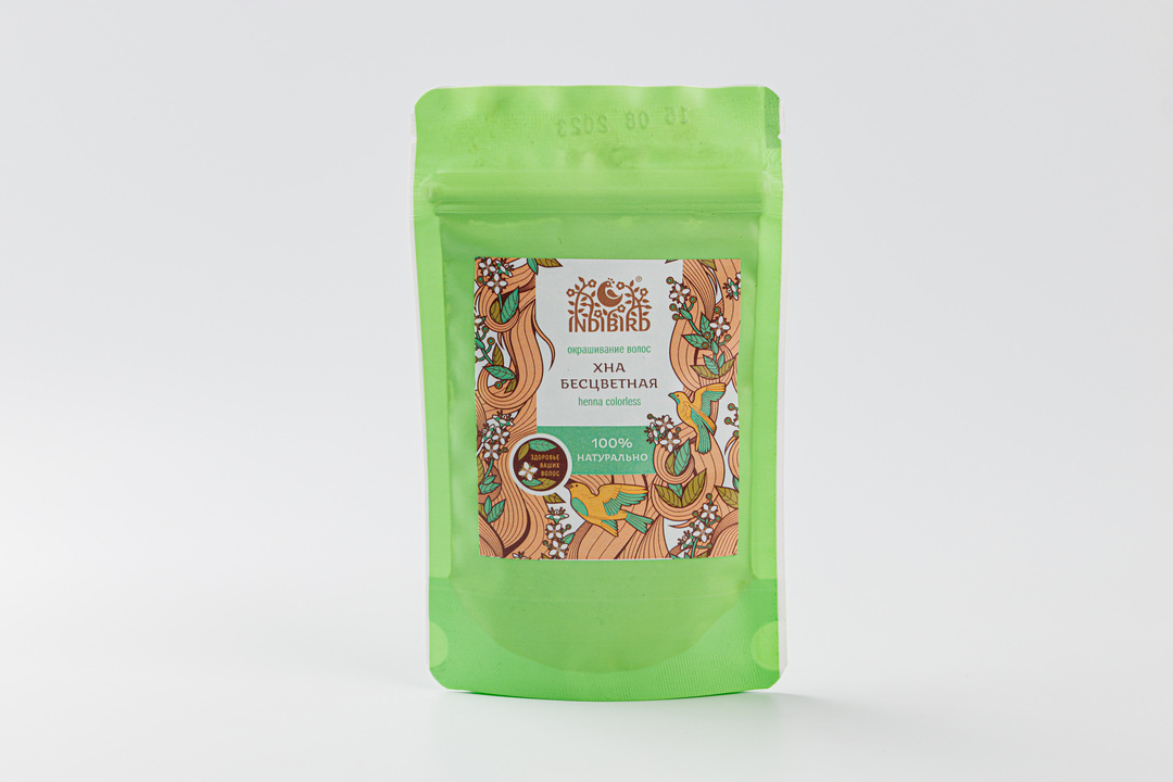 

Хна кассия бесцветная маска порошок Indibird для волос 50 г