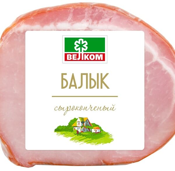 Балык Велком свиной сырокопченый 300г