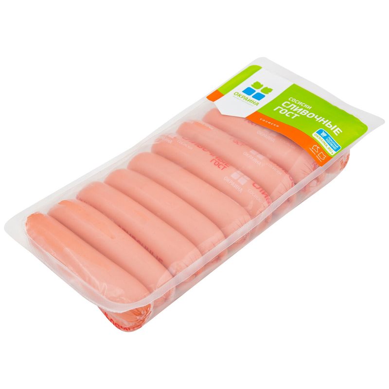 

Сосиски Окраина сливочные, вес