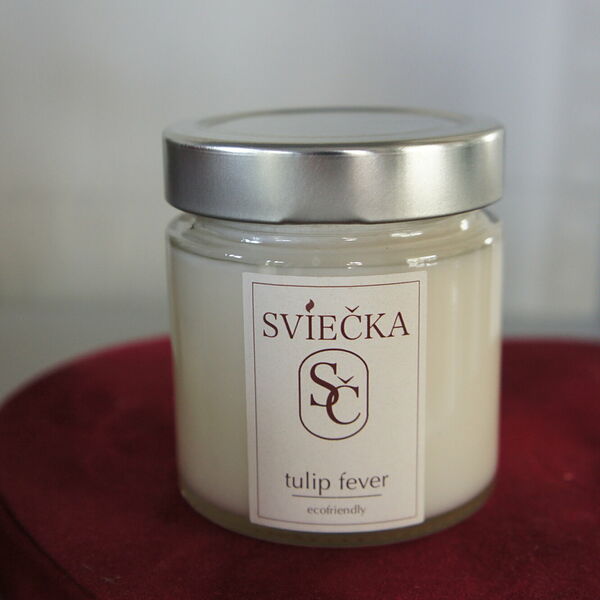 Аромасвеча с деревянным фитилем Tulip fever