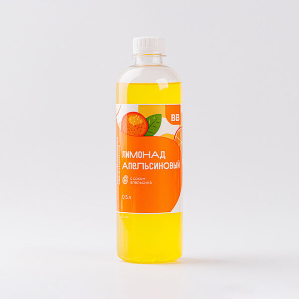 Лимонад Апельсиновый с соком, 0,5 л