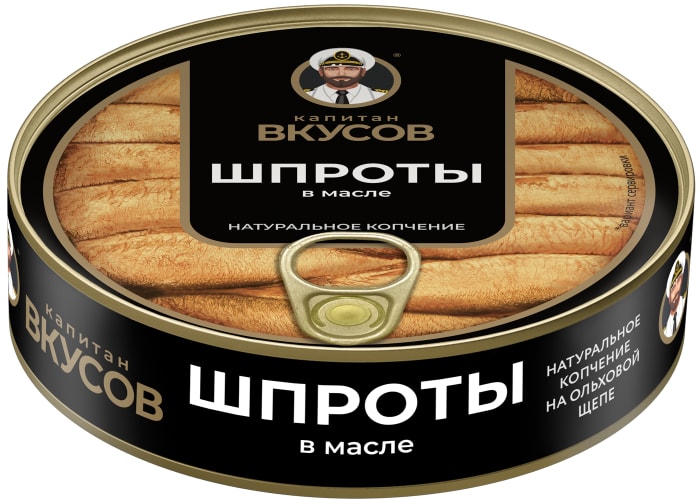 

Шпроты Капитан вкусов из балтийской кильки в масле 160 г