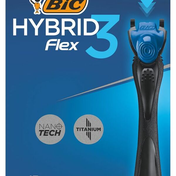 Бритвенный станок Bic Flex 3 Hybrid 3 лезвия, 2 кассеты