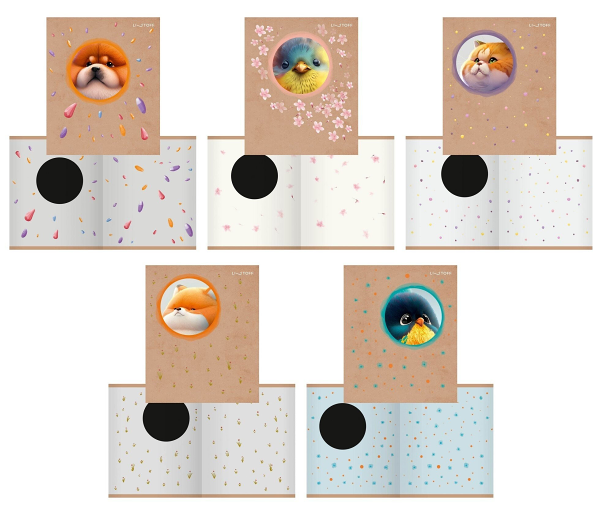 Тетрадь Listoff Кругляши A5 клетка, 48 л, в ассортименте, 1 шт