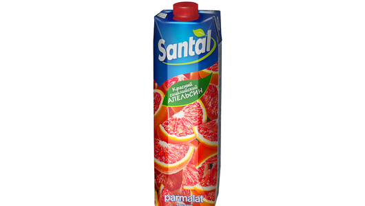 Напиток сокосодержащий Santal Красный сицилийский апельсин 1 л