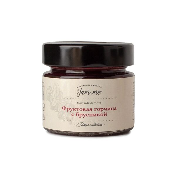 Горчица byJam.me фруктовая с брусникой, 100г