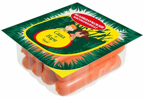 Сосиски Великолукский мясокомбинат Саша и Варя
