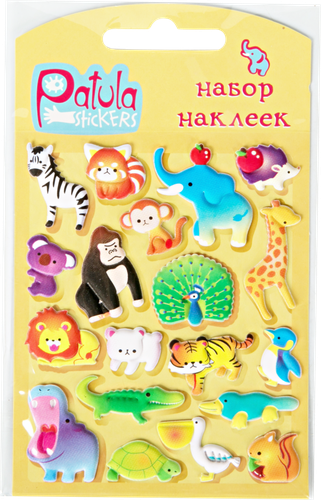 

Наклейки PATULA Мягкие, животные