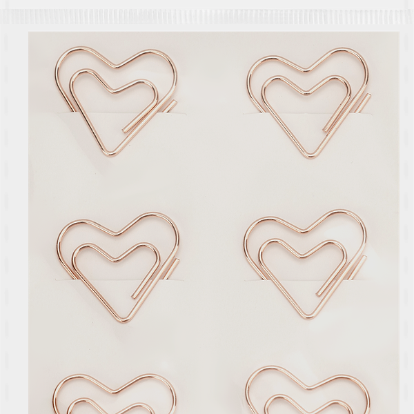 Набор скрепок КРОК&ДИЛЛИ Сердце, 30мм, Арт. LTA0929027, 6шт