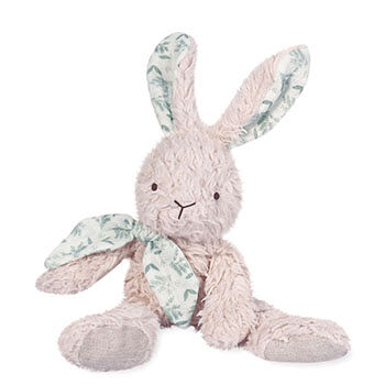 Игрушка мягкая «Кролик серый» в круглой деревянной коробке Botanic BIO, Doudou et Compagnie, 25 см, Франция