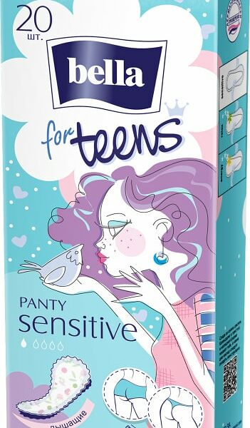 Прокладки Bella for teens Panty Sensitive ежедневные 20шт