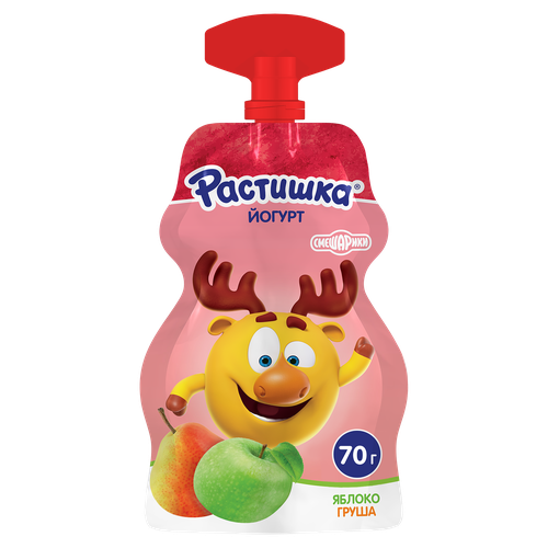 

Йогурт Растишка Яблоко-груша 2.6% 70 г дизайн упаковки в ассортименте