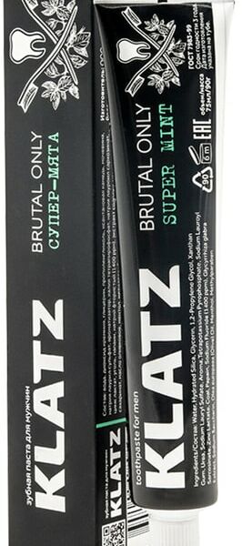 Зубная паста Klatz Brutal Only для мужчин Супер-мята 75мл