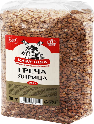 

Крупа гречневая КАРАЧИХА ядрица быстроразвариваемая пропаренная, 900г