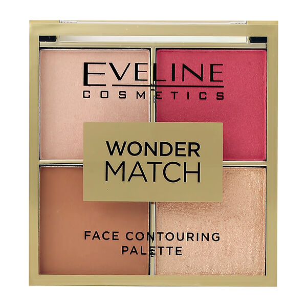 Палетка для контуринга Eveline Cosmetics Wonder match 01 (бронзер, румяна, хайлайтер) 10.8 г