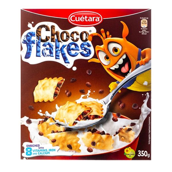 Готовый завтрак Cuetara подушечки шоколадные с воздушным рисом 350г, Испания