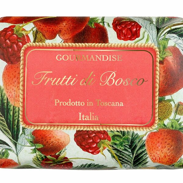 GOURMANDISE Мыло натуральное парфюмированное, 200 г, Лесные ягоды