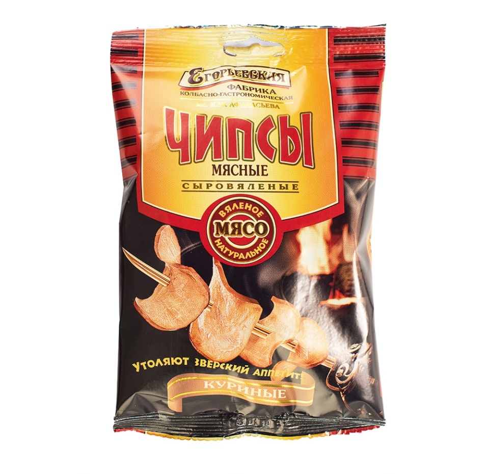 

Чипсы мясные Егорьевская КГФ из курицы 30 г