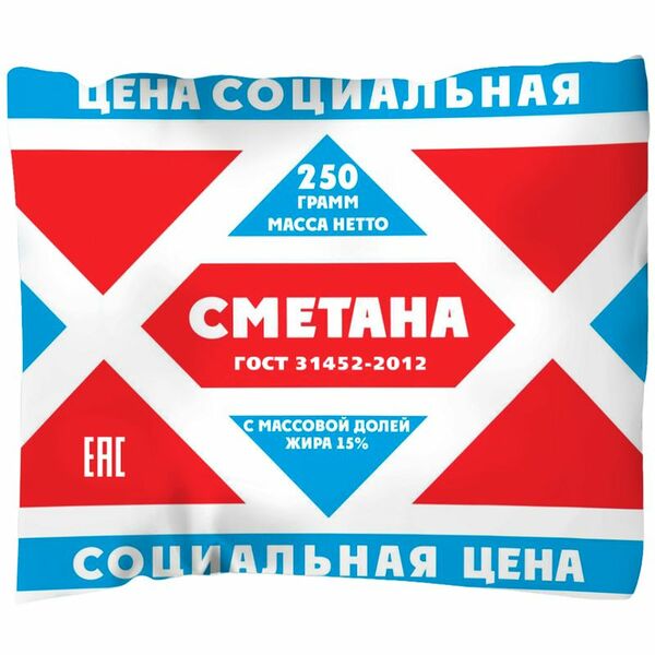 Сметана Вятская Дымка ГМЗ 15%