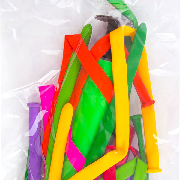 Шары воздушные ЗОЛОТАЯ СКАЗКА для моделирования, 2х60см, 5х150см, с насосом, в ассортименте, 10шт