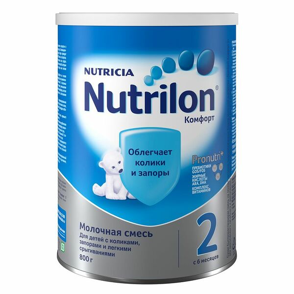 Смесь Nutrilon 2 Комфорт с 6 месяцев, 800г