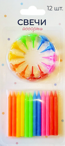 

Свечи для торта Пакетико Happy Birthday 6.5см