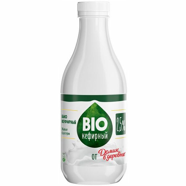 Продукт Домик в деревне биокефирный обогащенный бифидобактериями 2,5%, 900мл