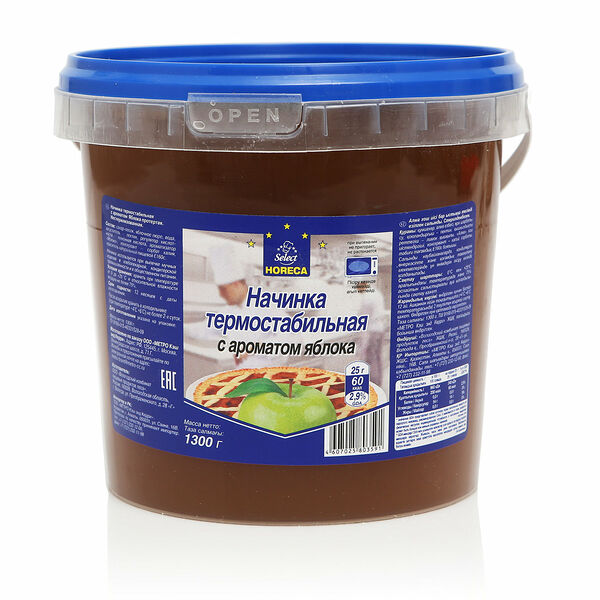 Начинка для выпечки термостабильная с ароматом яблока TM Metro Chef (Метро Шеф)
