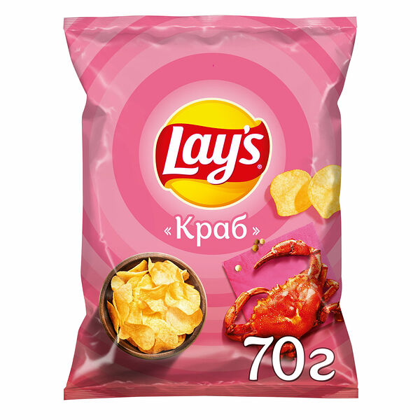 Чипсы картофельные Lays Краб