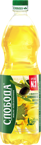 

Масло подсолнечное Слобода с добавлением оливкового 1 л