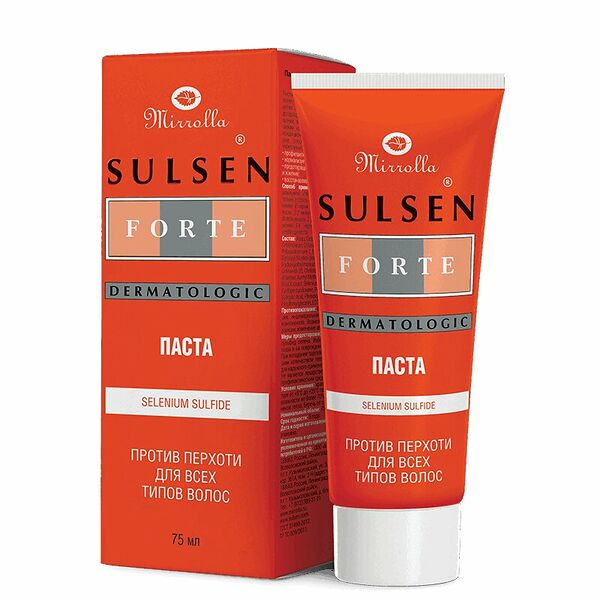 Паста для волос Sulsen forte 75 мл от перхоти