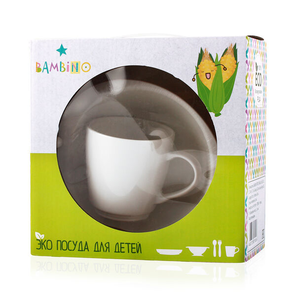 Bambino Набор эко-посуда кукурузный пластик 5 шт