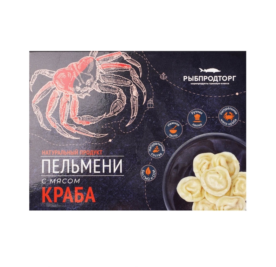

Пельмени Рыбпродторг с мясом краба 300 г, Россия