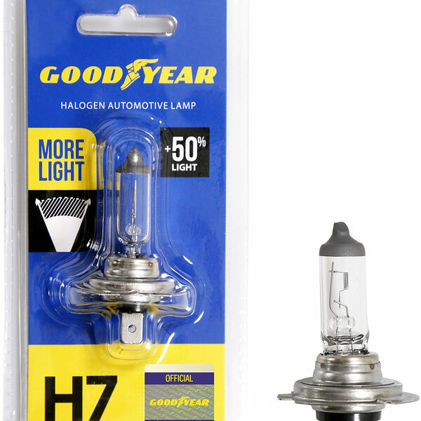 Автолампа галогенная Goodyear H7 More Light/Super White