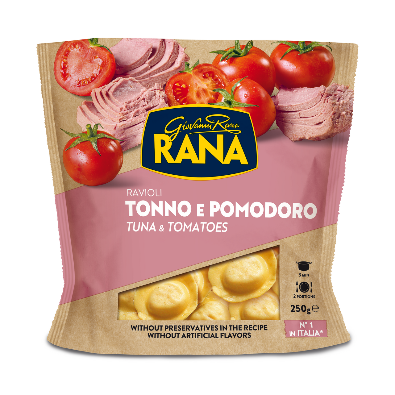 

Равиоли Rana Pastificio с тунцом и томатами 250 г