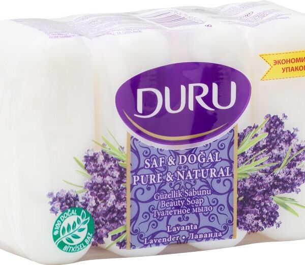 Мыло Duru Pure&Natural Лаванда 4 шт. 340 г