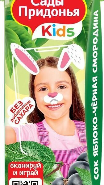 Сок Сады Придонья яблоко-черная смородина 0.2л