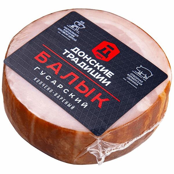 Балык копчёно-варёный Донские Традиции Гусарский свиной категории А, 270г