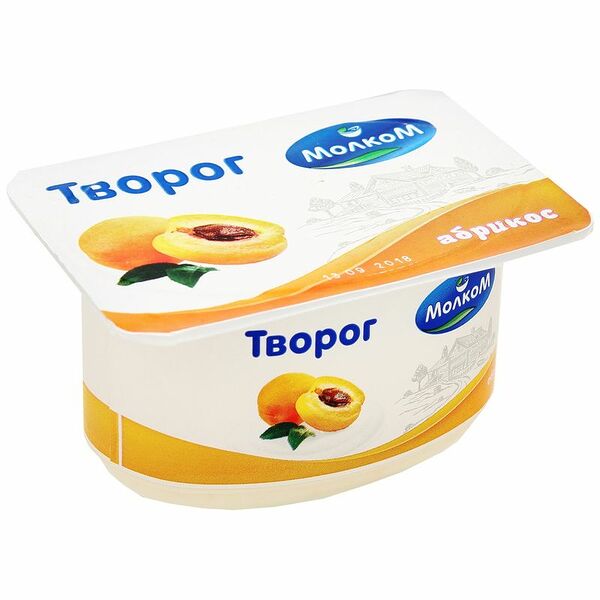 Творог Молком мягкий с абрикосом 6%