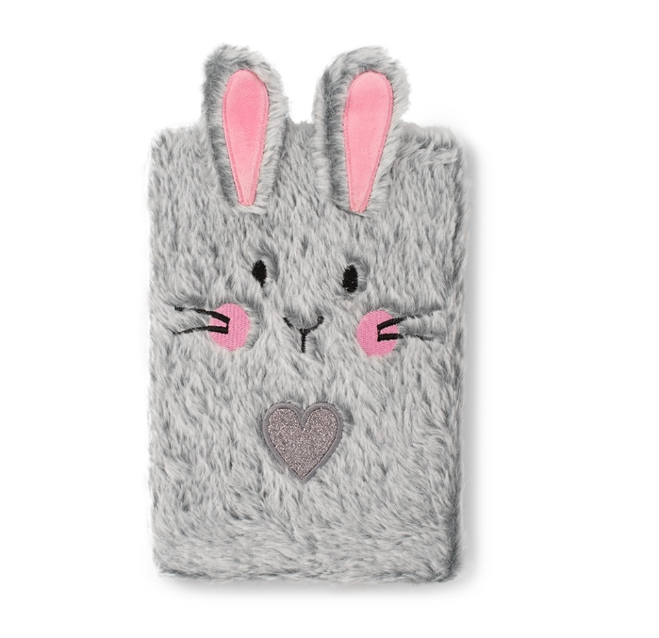 

Блокнот плюшевый Алеф Rabbit gray