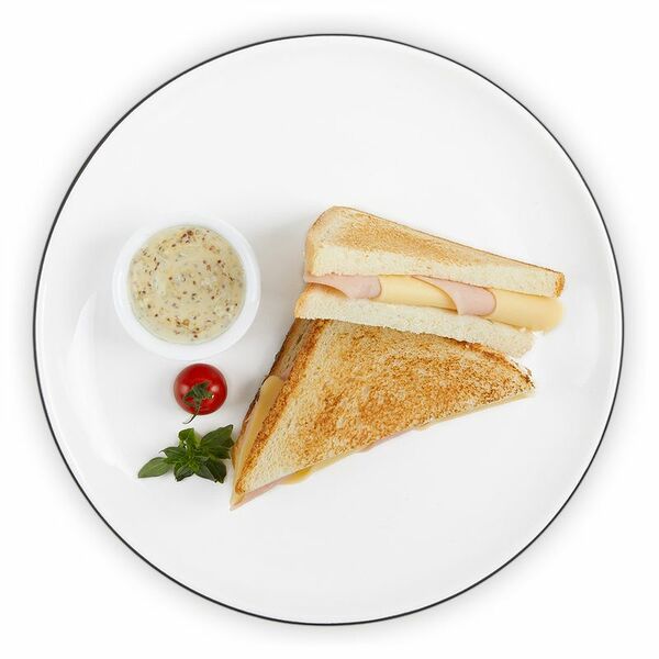 Клаб-сэндвич двойной с ветчиной и сыром Шеф Перекрёсток, 180г