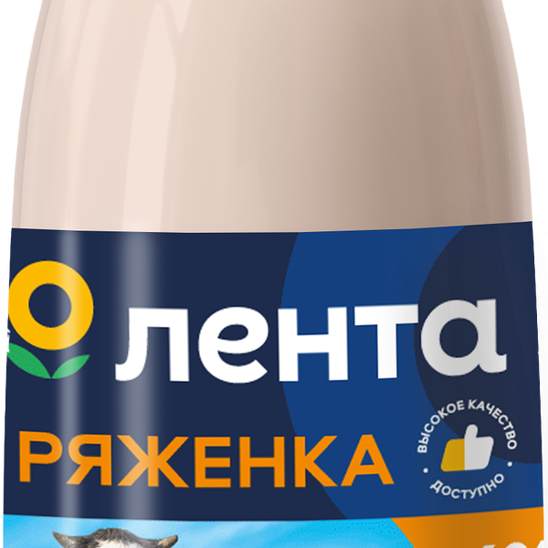 Ряженка ЛЕНТА 4%, без змж, 850г