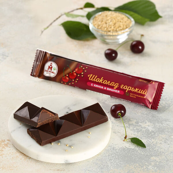 Шоколад горький с киноа и вишней МясновЪ Буфет